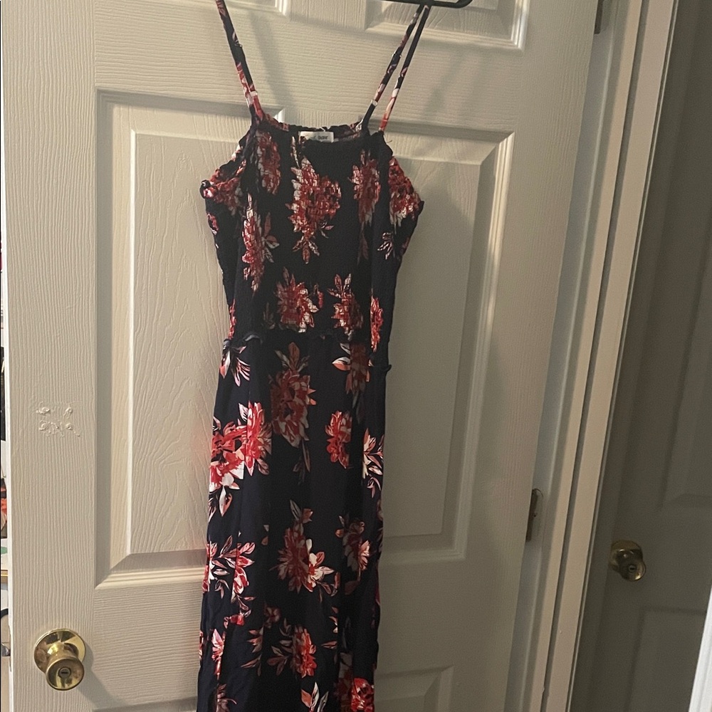 Pacific Vibes XL Floral Navy Dress